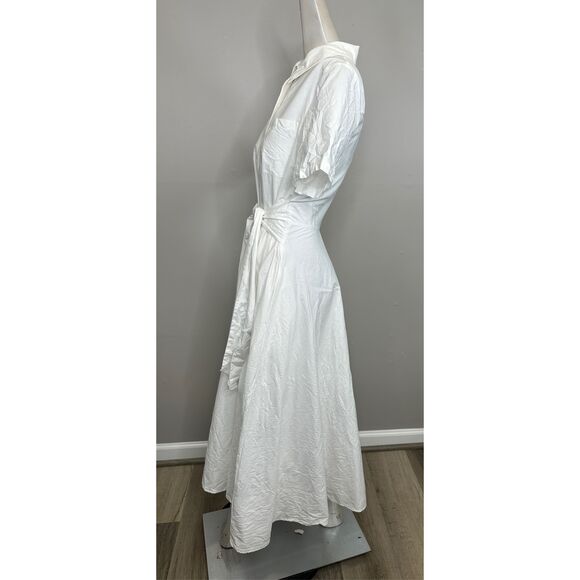 Toccin Megan Tie-Waist Cotton Midi-Dress Size Small $495 - Picture 8 of 11